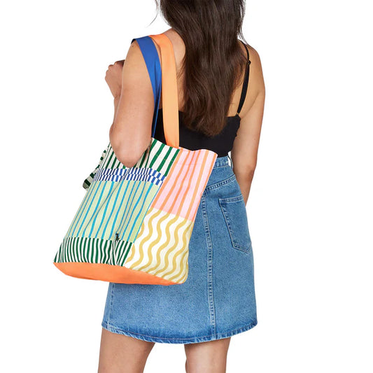 Foldaway Tote Bags - Stripe Up Your Life