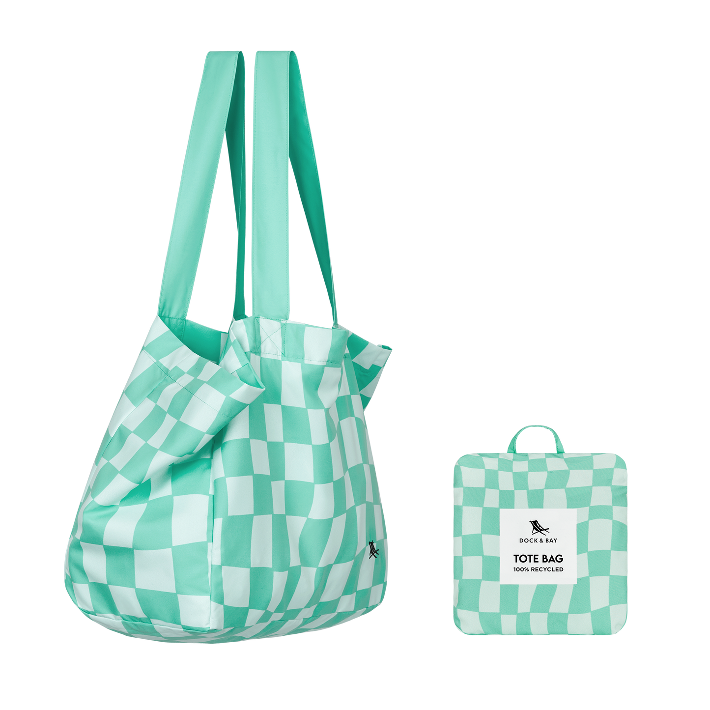 Foldaway Tote Bags - Check Mate