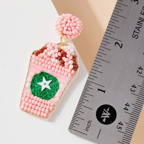 Pink Frappuccino Earrings