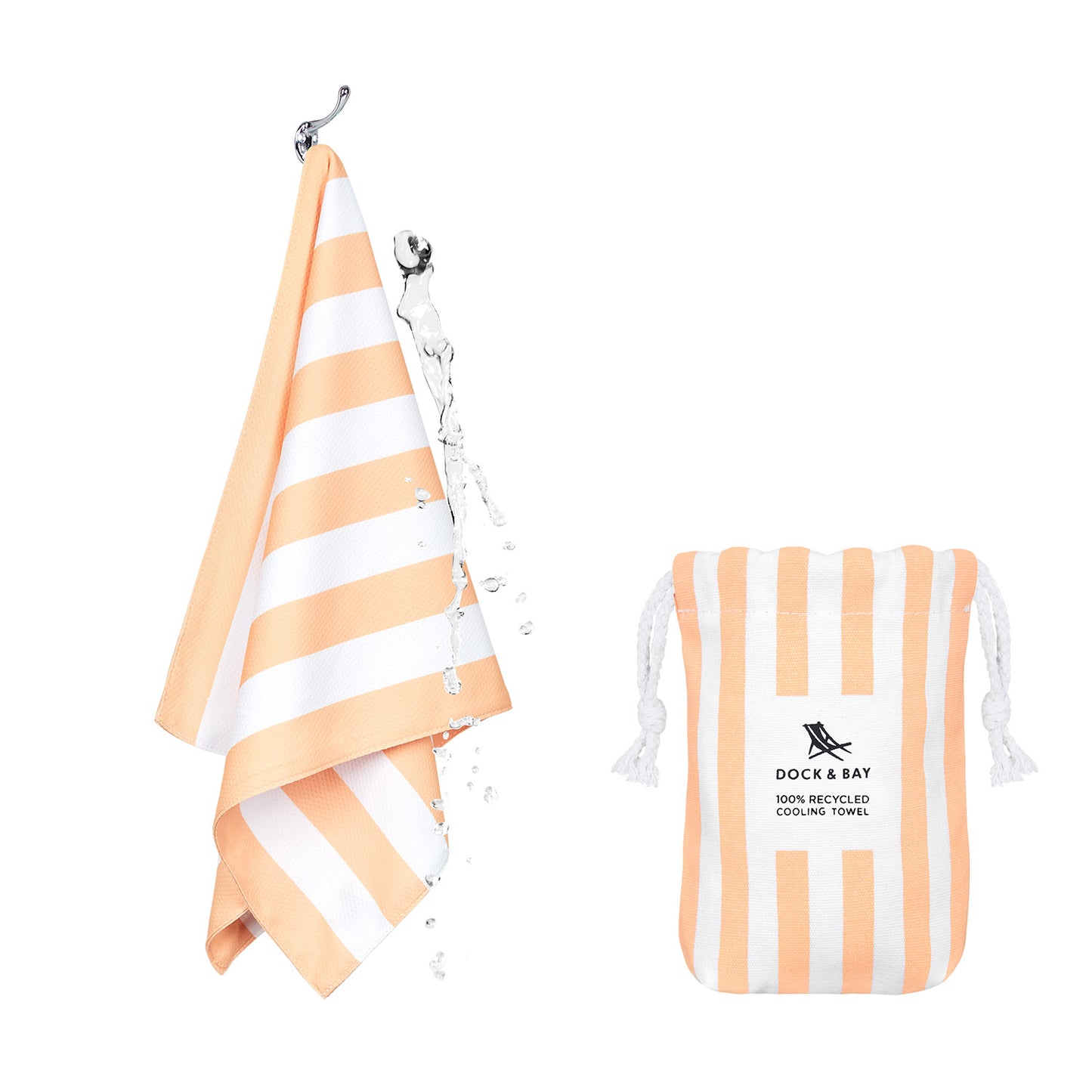 Cooling Gym Towel - Positano Peach