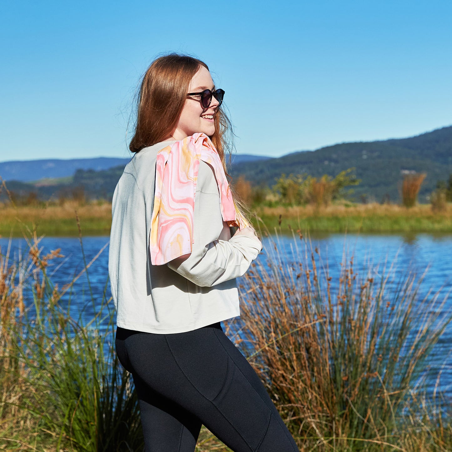 Cooling Gym Towel - Peach Melba