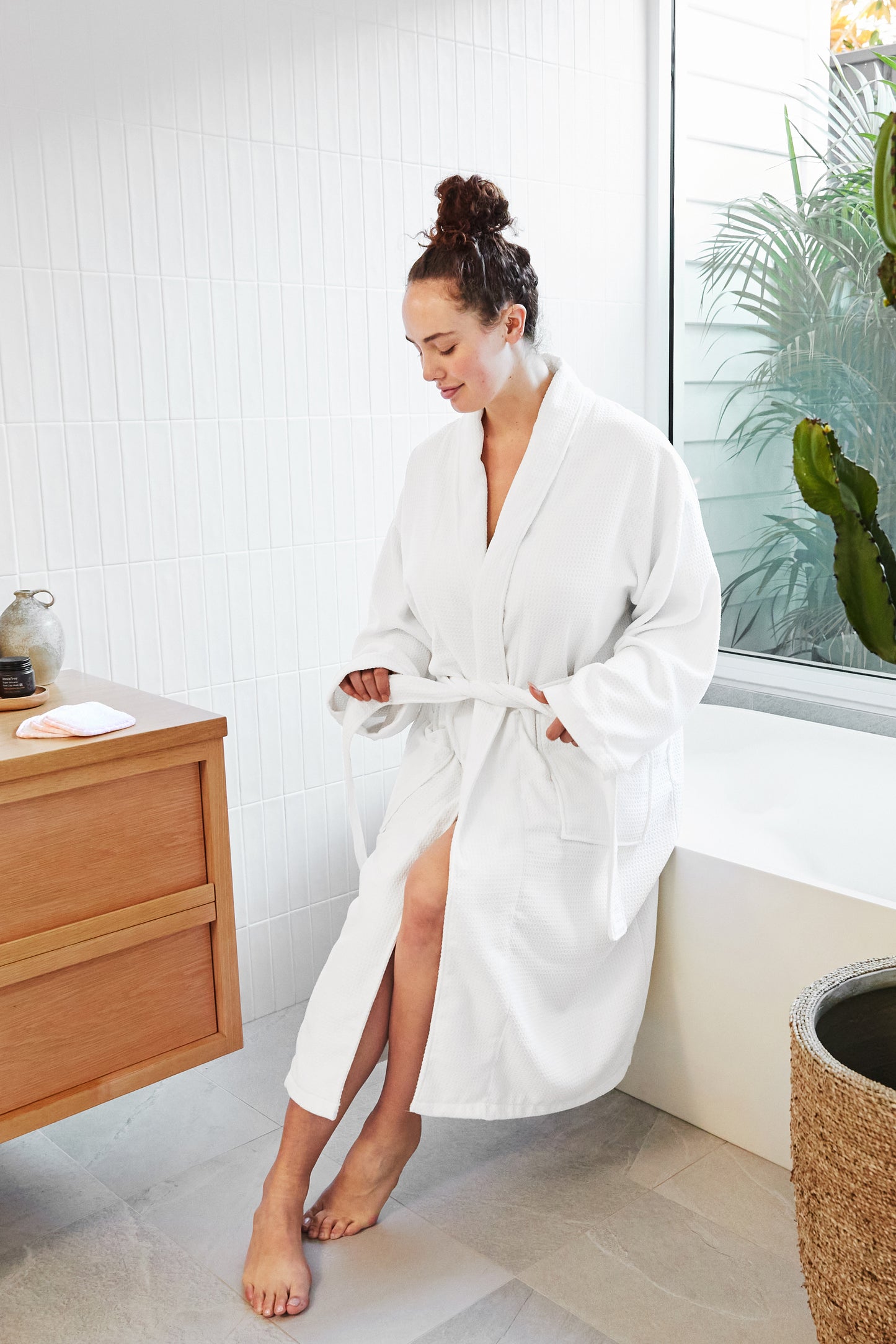 Crystal White Bath Robe