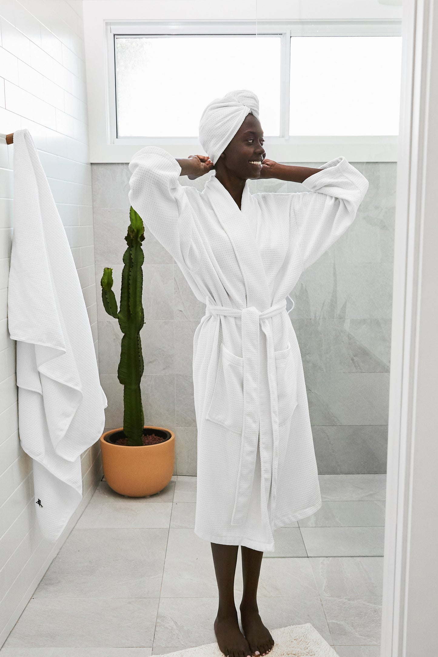 Crystal White Bath Robe