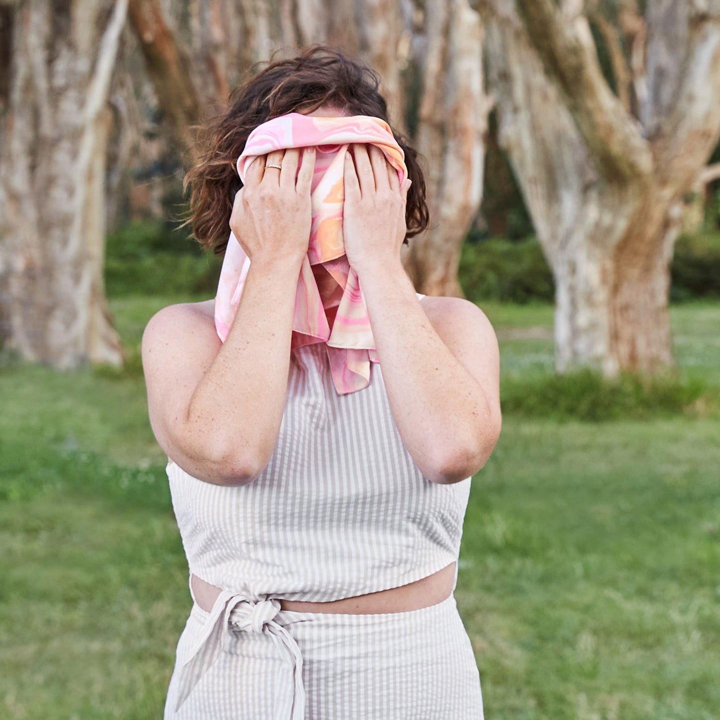 Cooling Gym Towel - Peach Melba