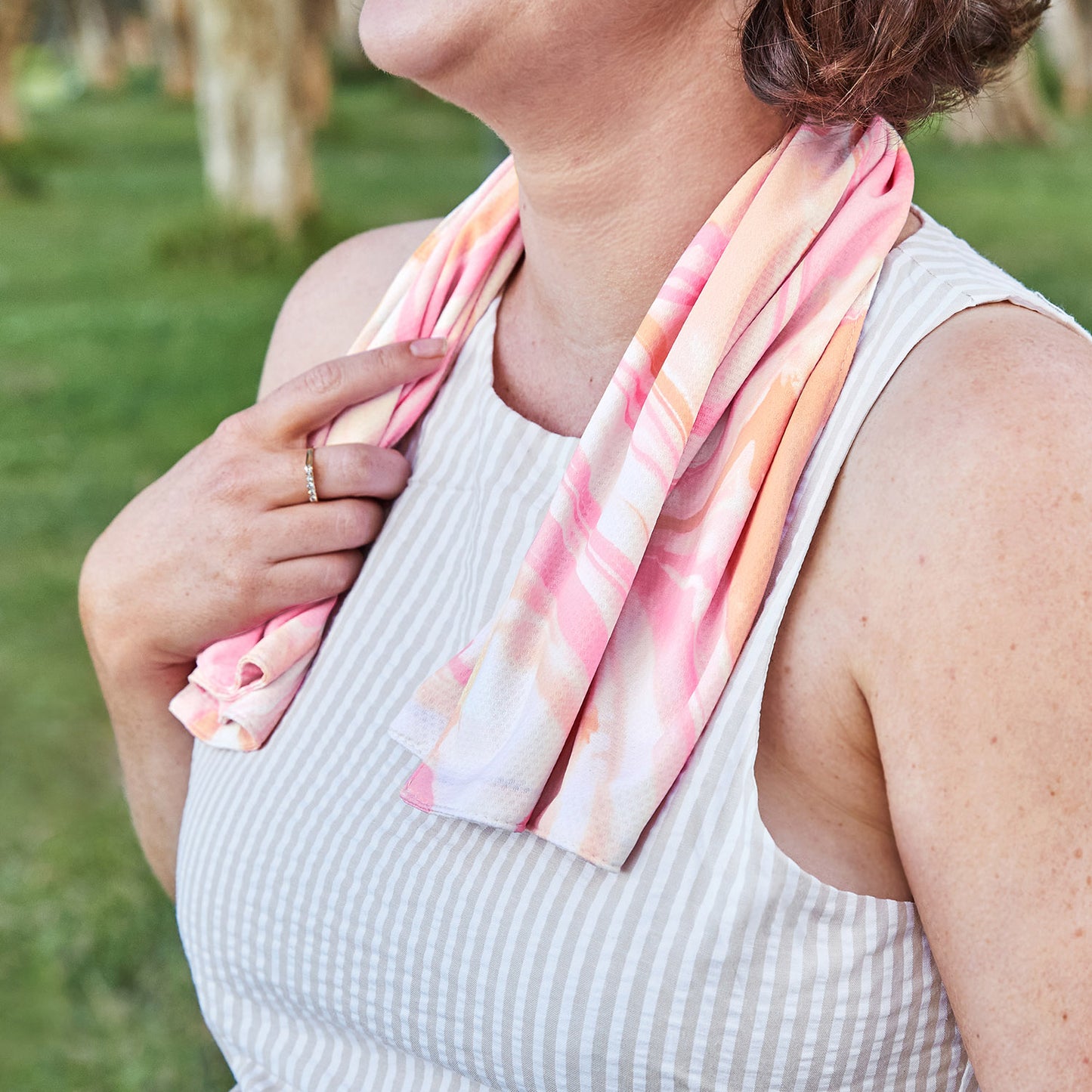 Cooling Gym Towel - Peach Melba