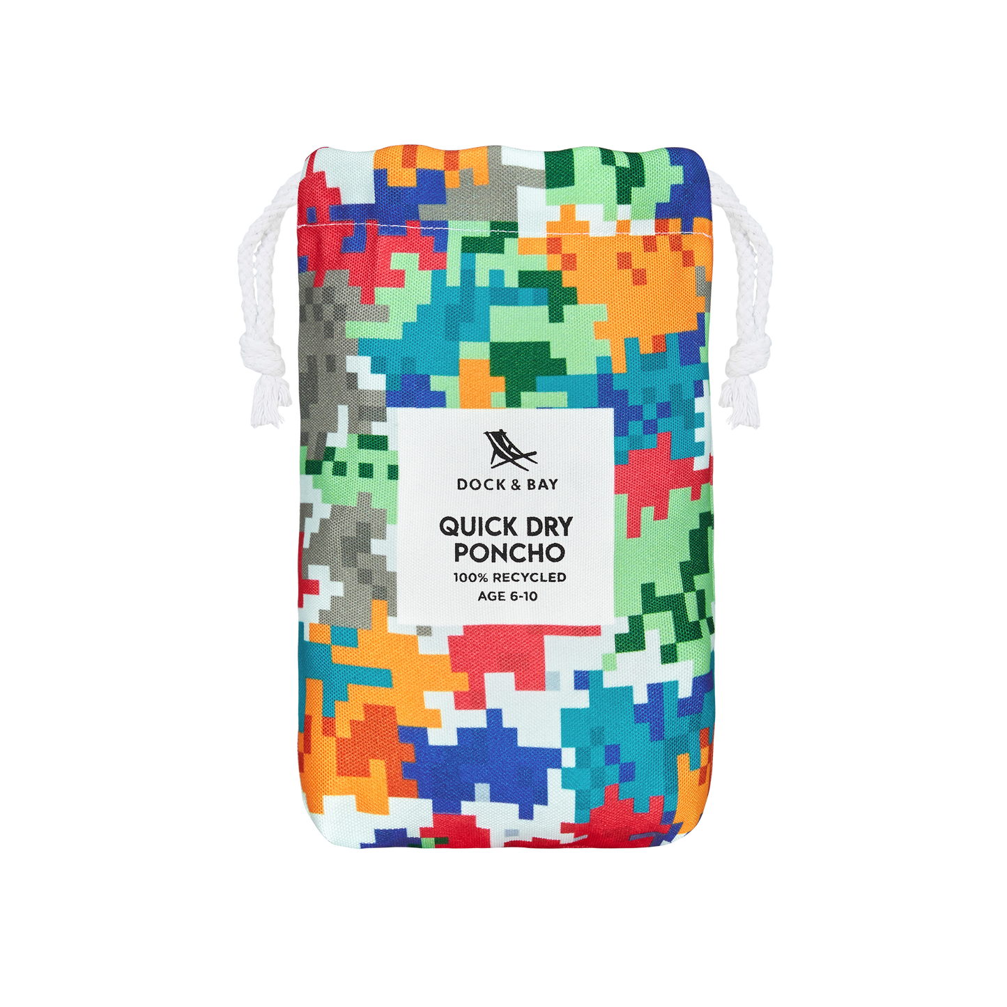 Camo Cubes poncho