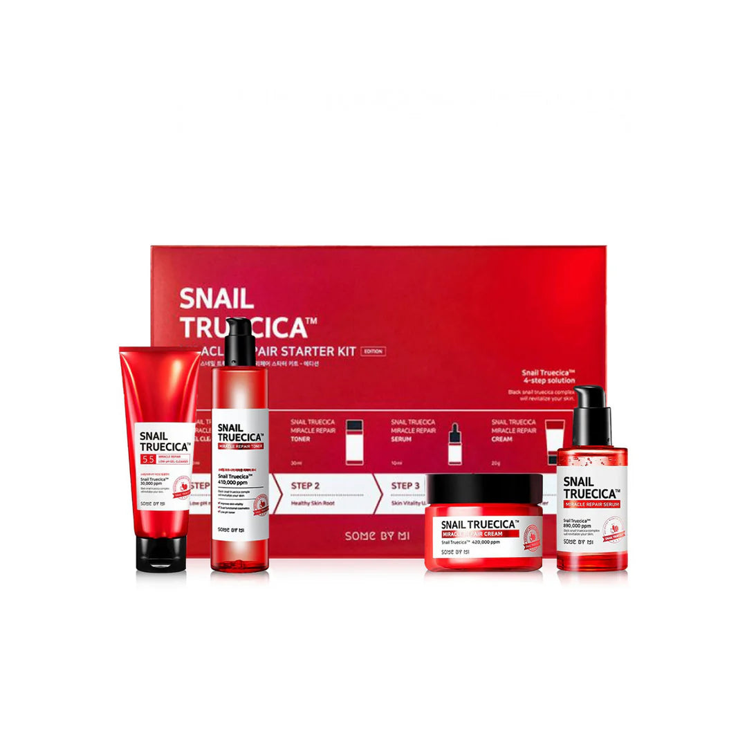 SOME BY MI, Snail Truecica Miracle Repair Starter Kit, 4 Piece Kit