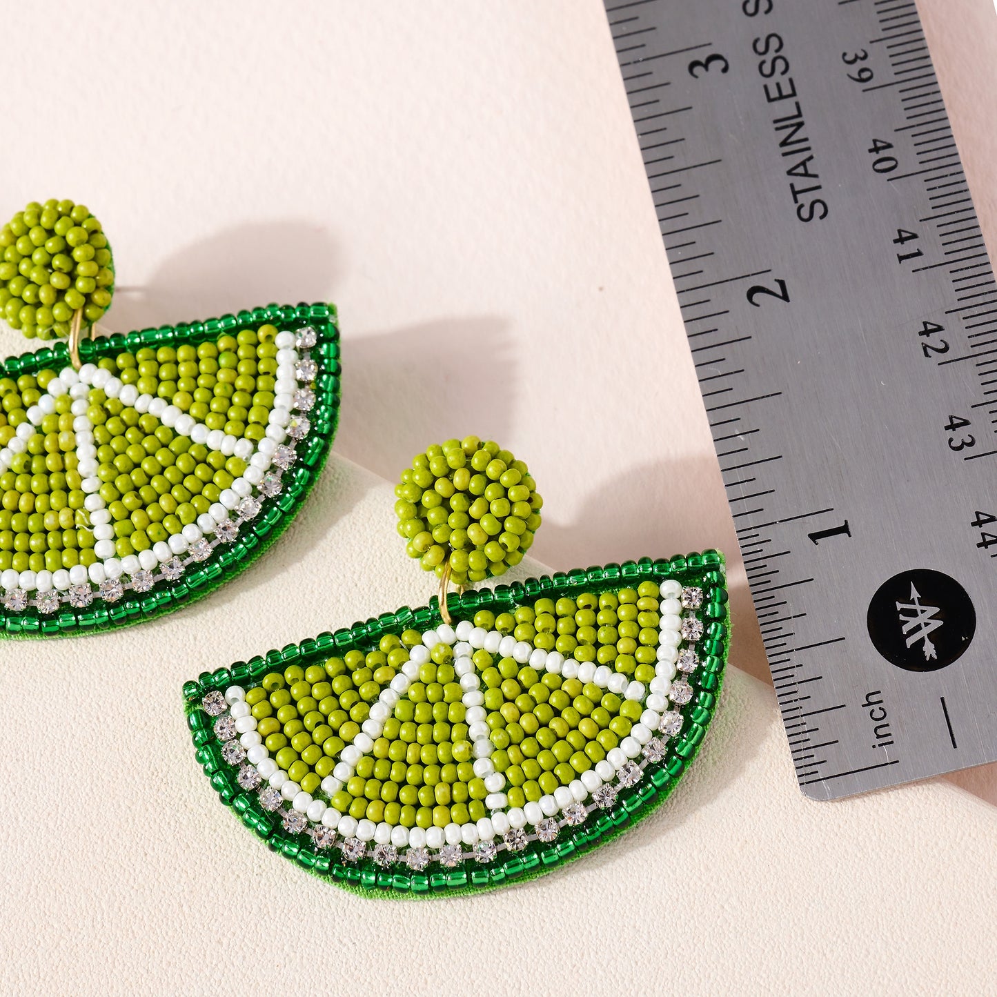 lemon Beaded Earrings