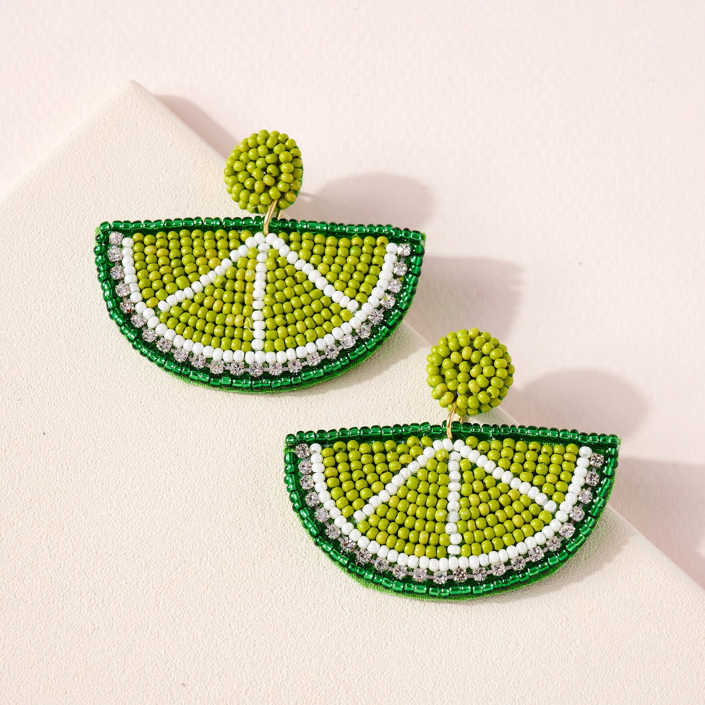 lemon Beaded Earrings